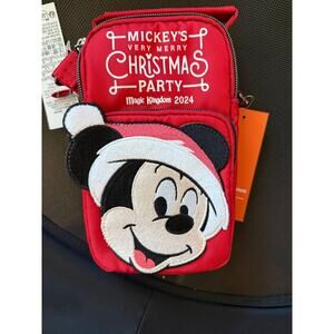 Disney Parks Mickey's Very Merry Christmas Party Mini Skeeter Lug Bag 2024 BNWT